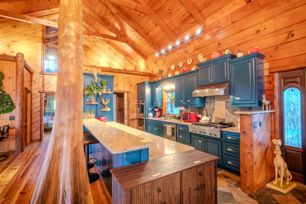 Open-concept kitchen