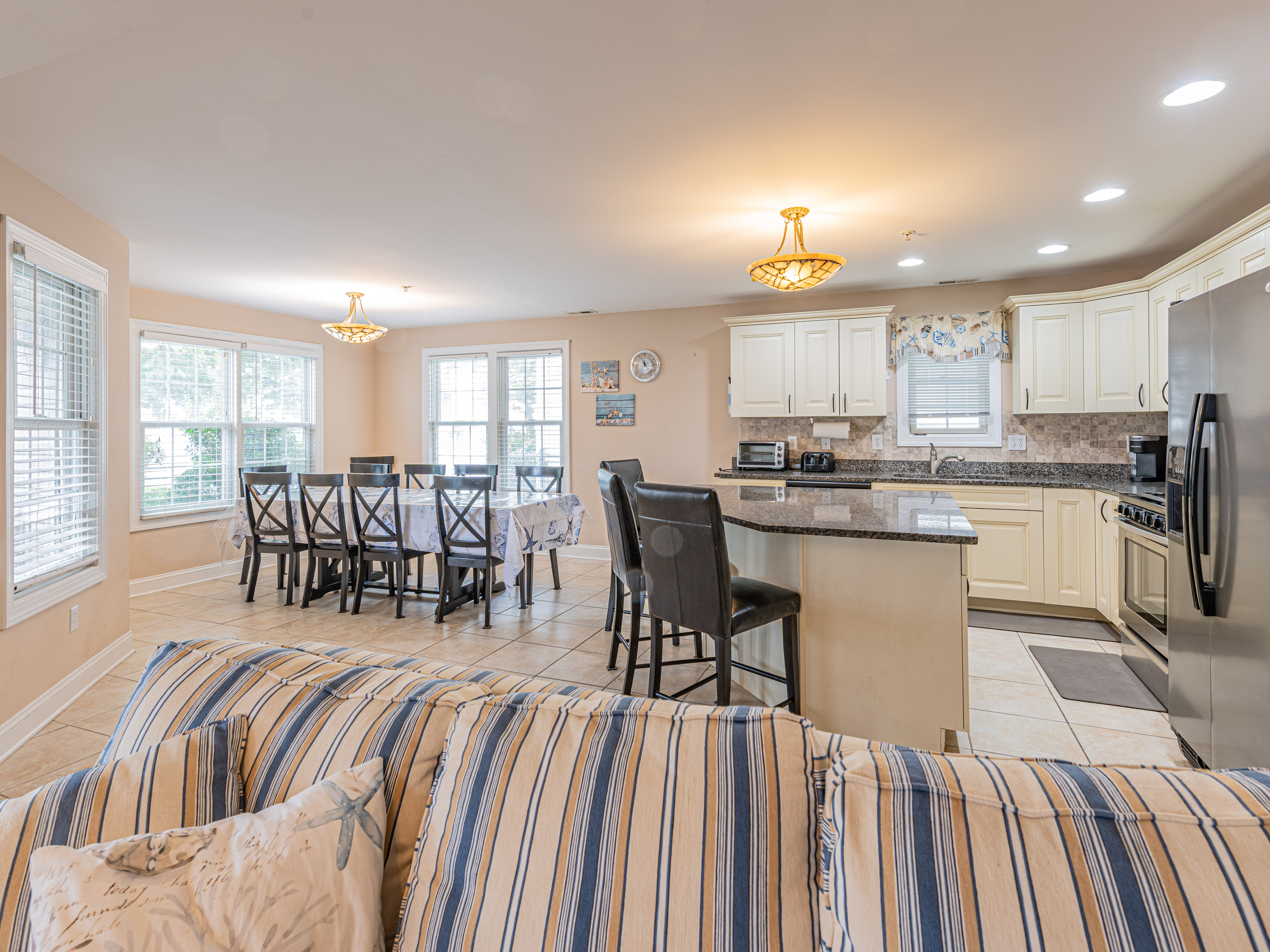 Dining Layout Showing Kitchen and Table Seating