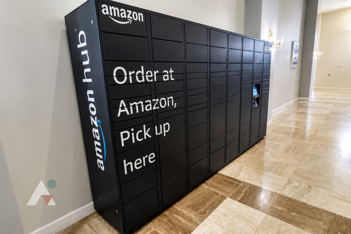 Amazon Hub lockers in the building make it easy to receive packages during your stay.