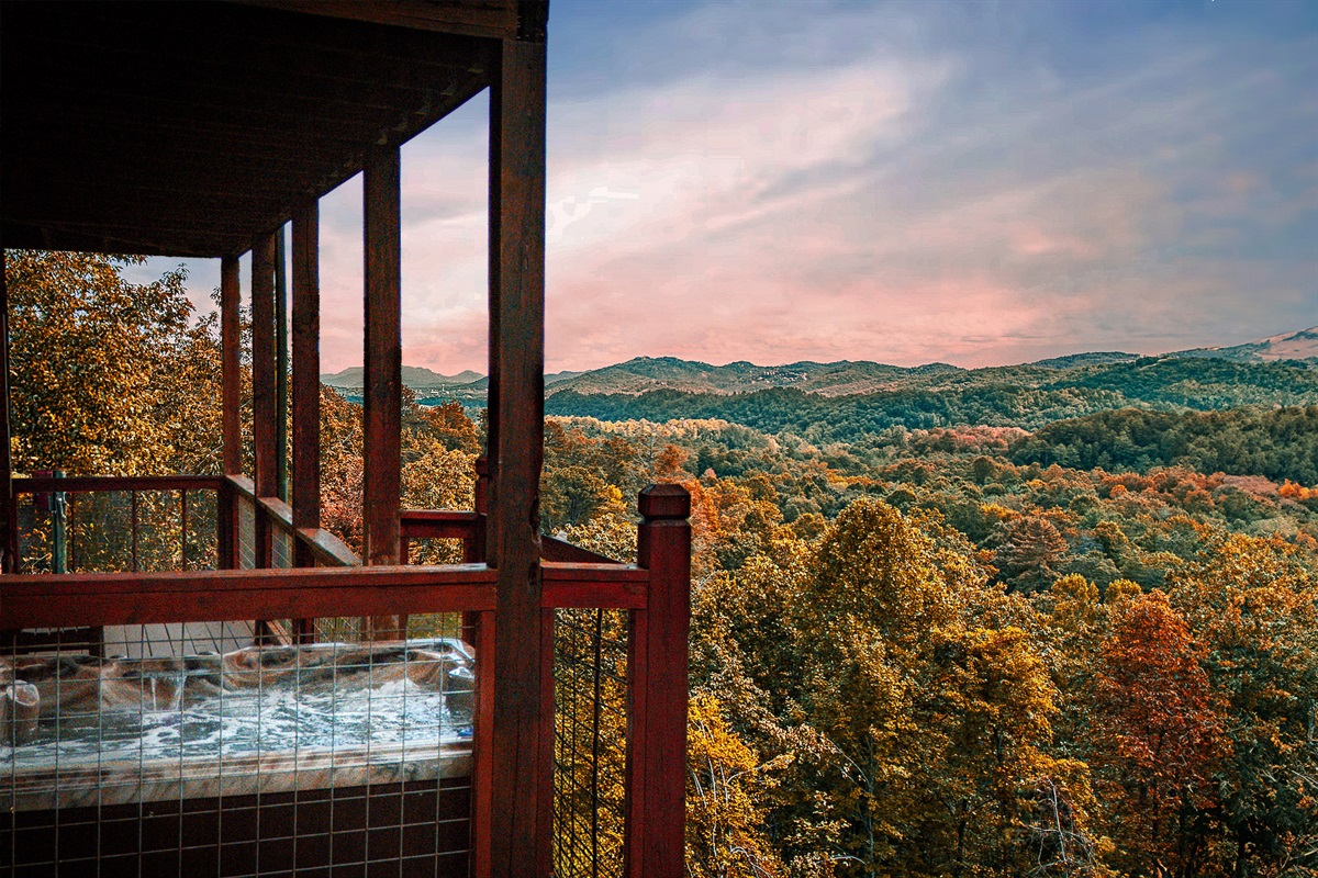 Welcome to your dream Smoky mountain escape! Enjoy luxe amenities, spacious decks and incredible hot tub views from a private and peaceful log cabin.