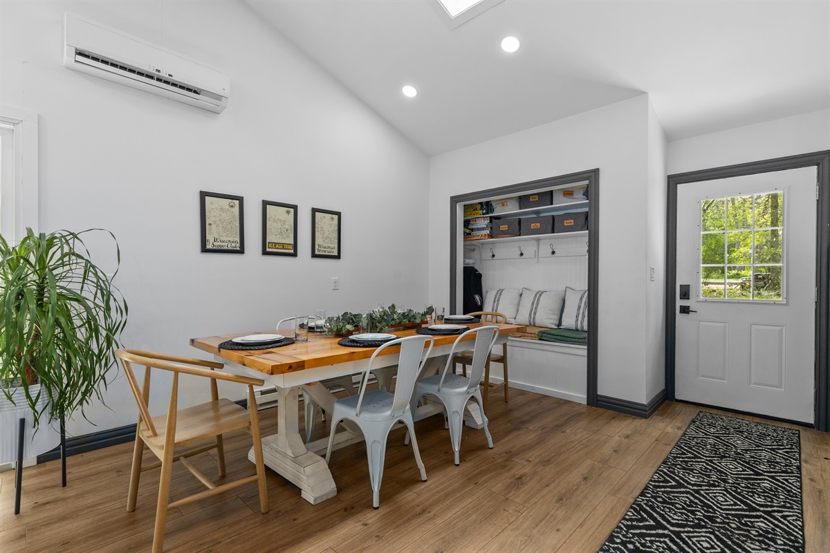The open layout makes it easy to stay connected, from morning coffee to family dinners and game nights.