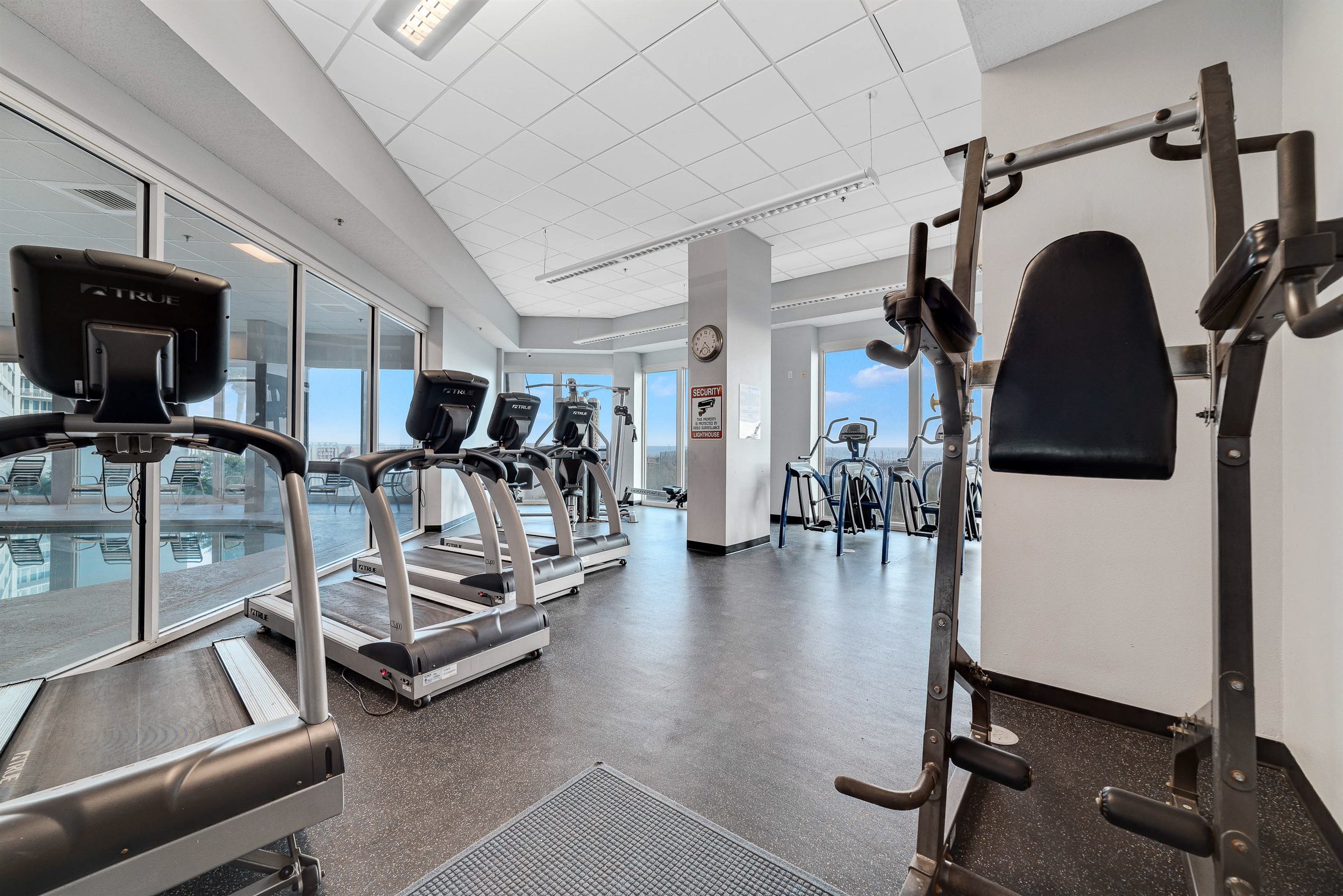 Elevate your workout with breathtaking ocean views. Stay fit and inspired in our well-equipped fitness center.