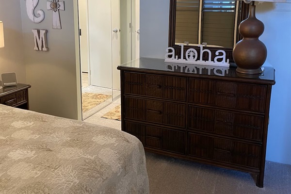 Dresser and wardrobe closet