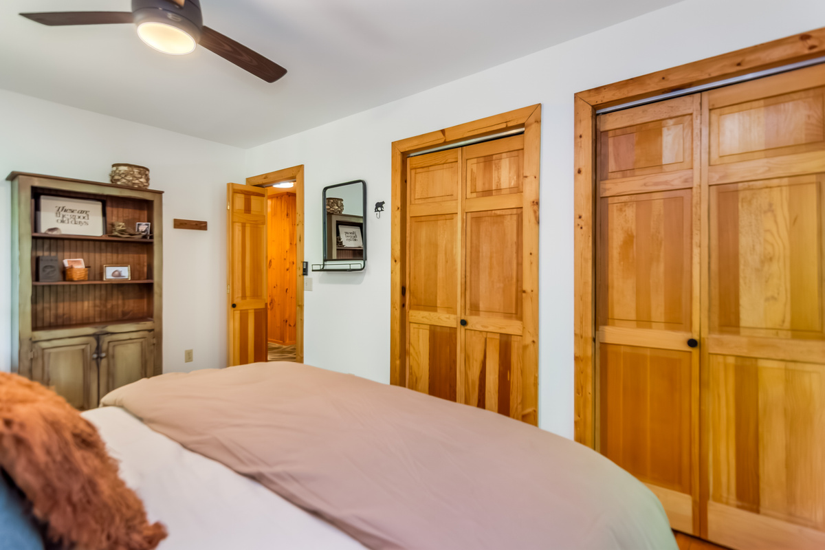 Primary bedroom with two closets 