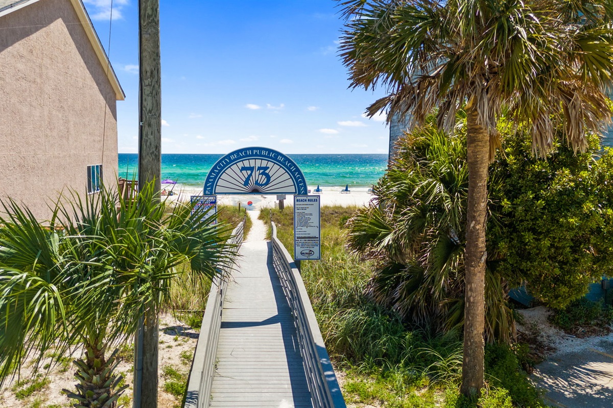 Public Beach Access Across the Road