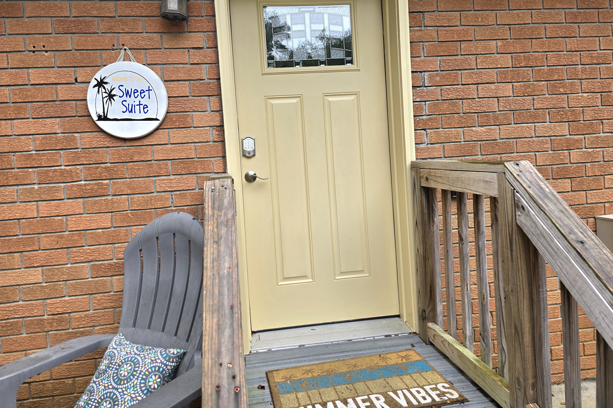 Your private entrance to your fully private suite!