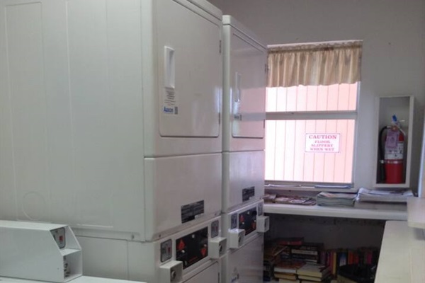Coin operated laundry on site 