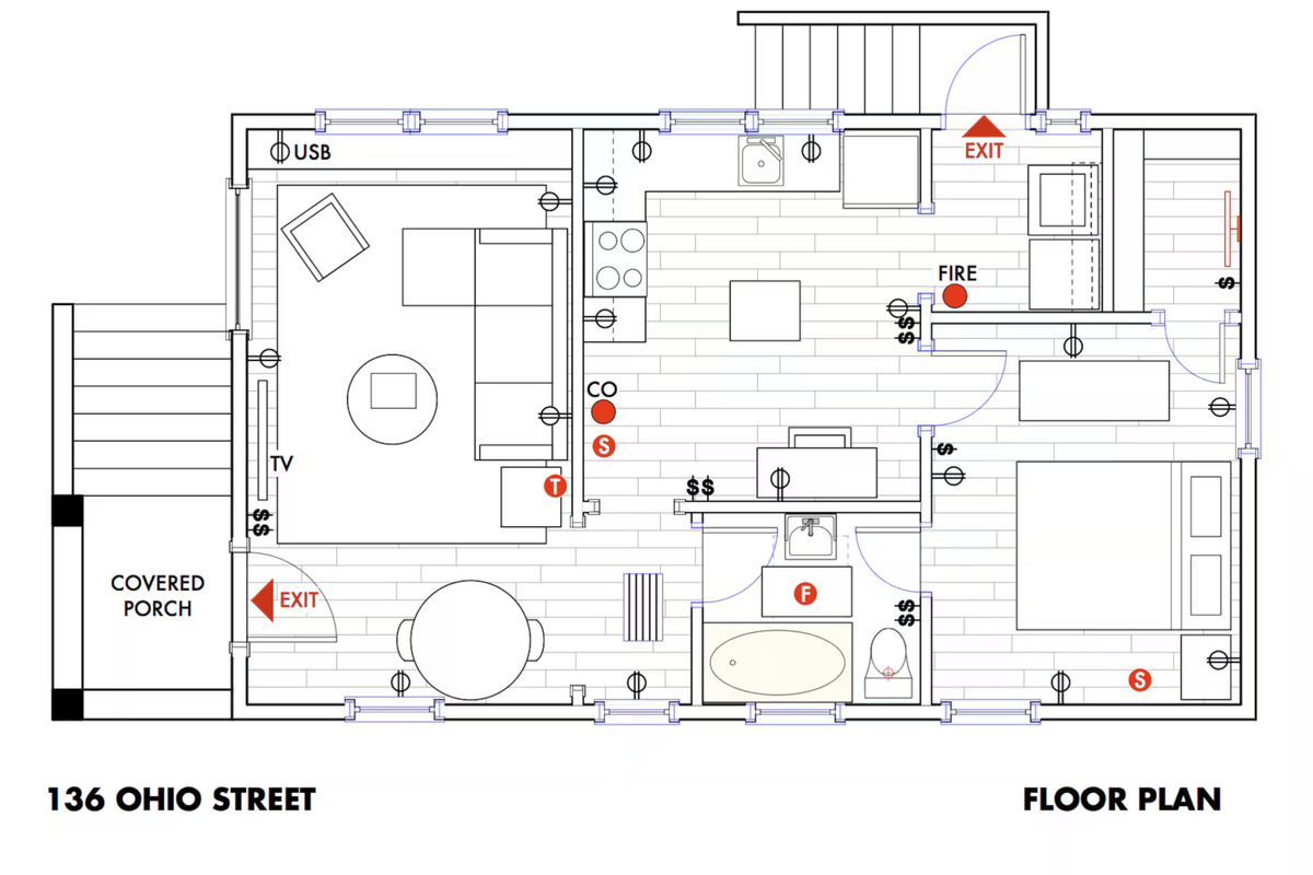 Boutique Bungalow 2 - Floor Plan