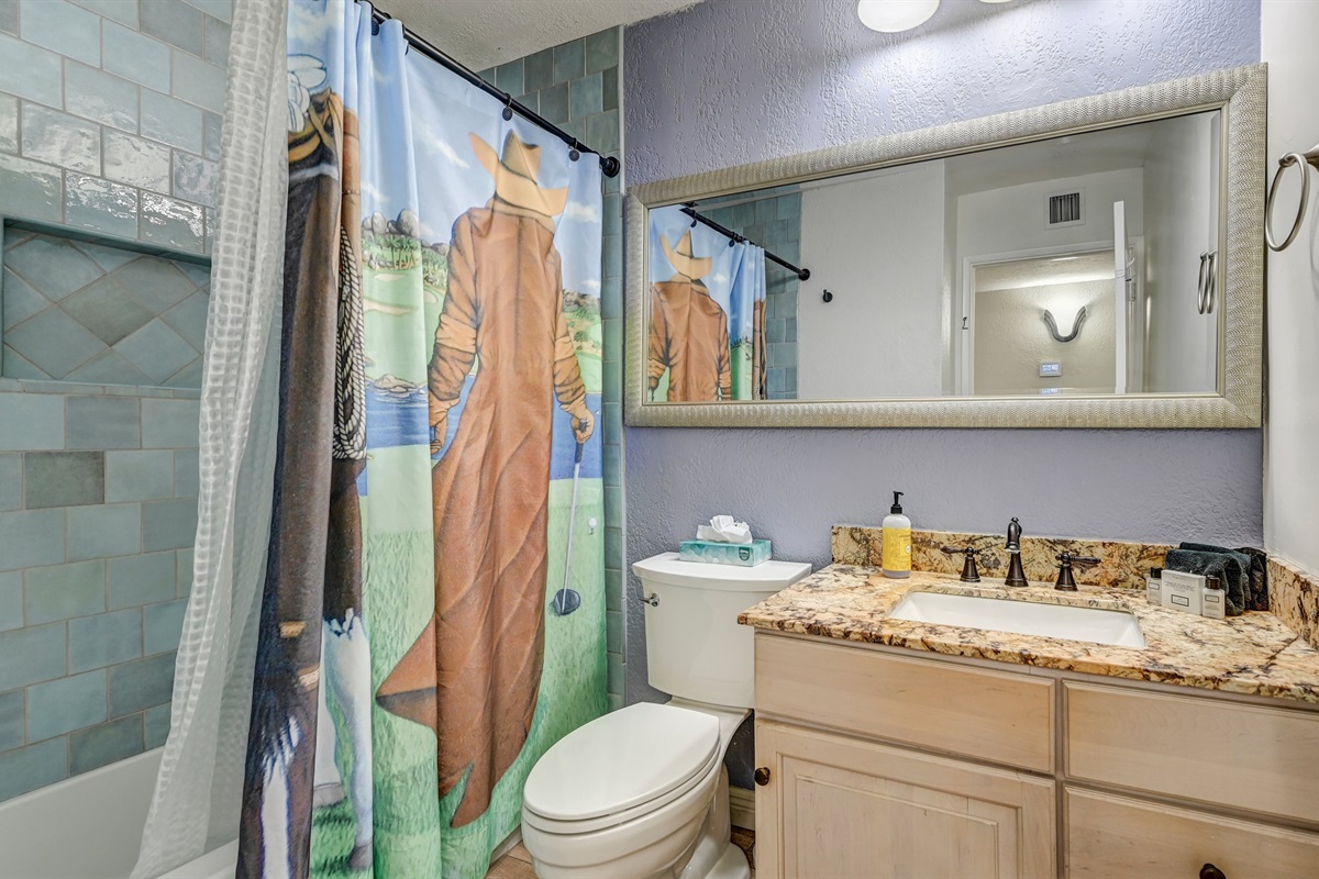 Guest Bath/Second Bath with updated tile!