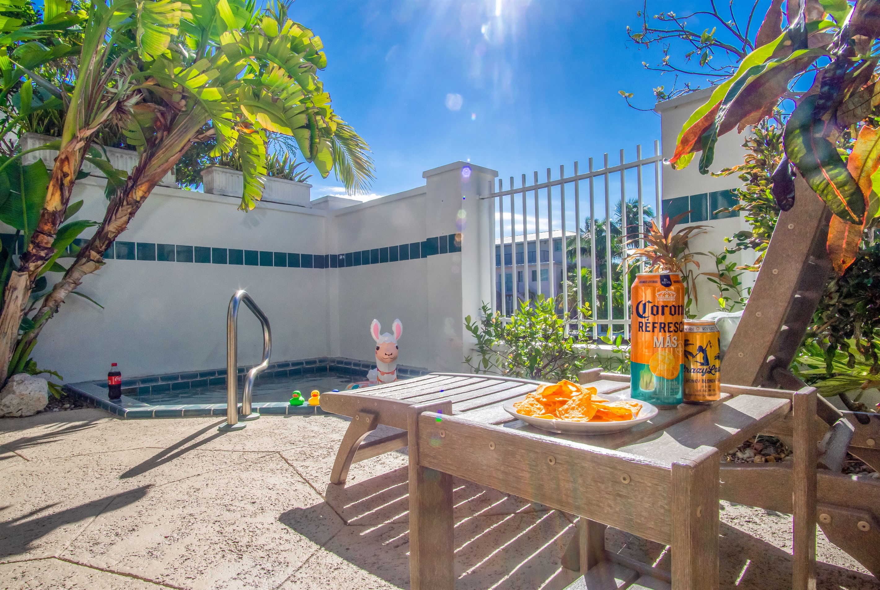 Relax and lounge by the pool