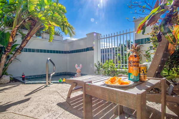 Relax and lounge by the pool