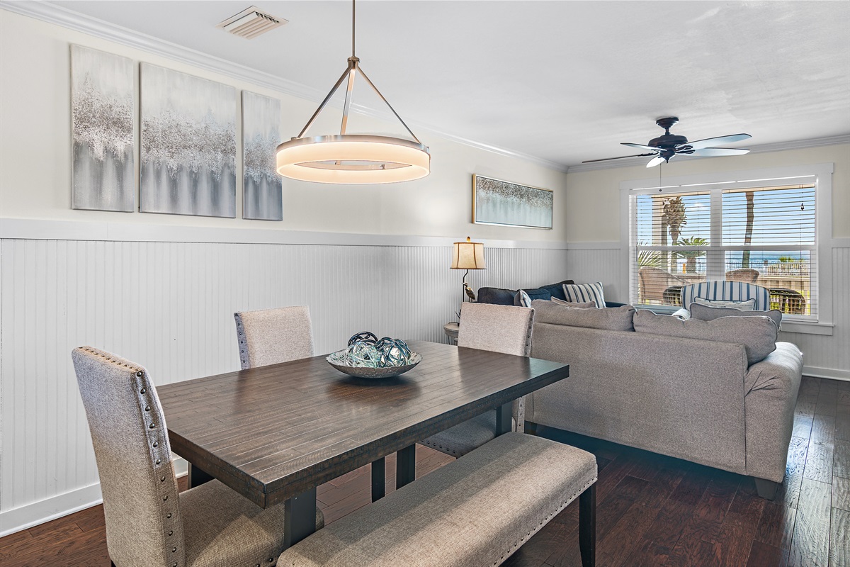 Prepare meals in the Remodeled Kitchen and Dine with Gulf Views