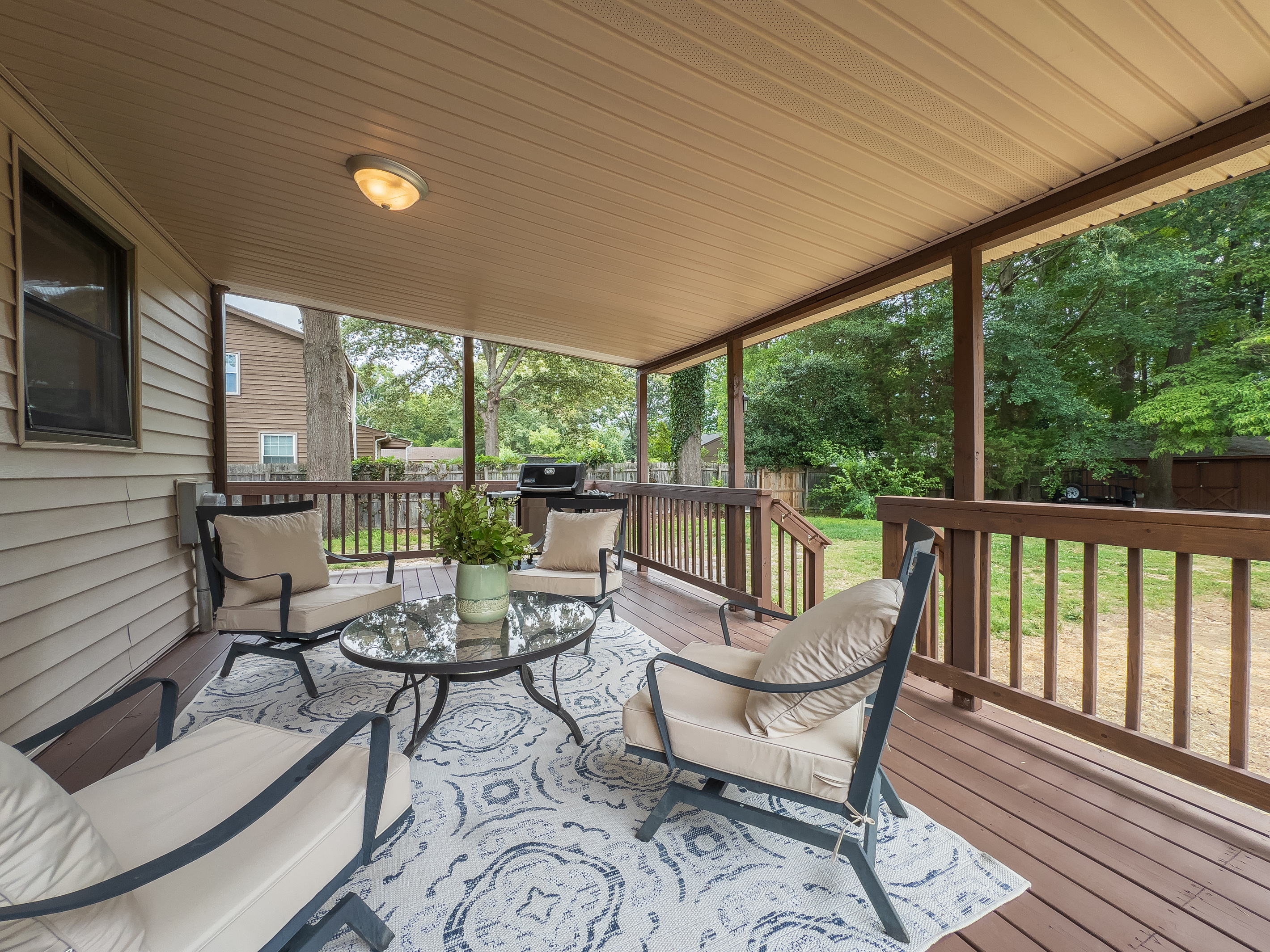 Extended outdoor living / covered porch