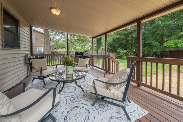 Extended outdoor living / covered porch