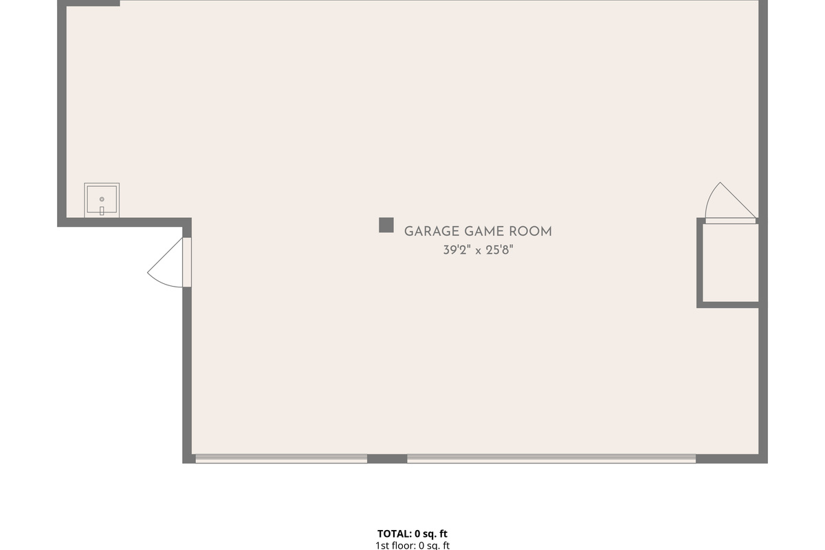 Shared Garage Game room layout.