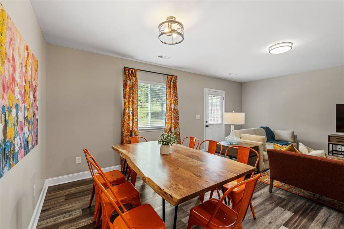 Dining table that seats 8