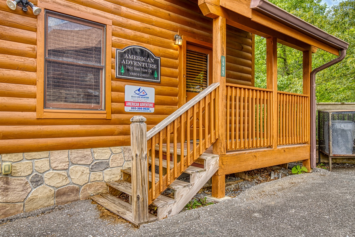 Cabin entrance