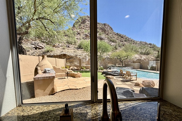 View from kitchen window