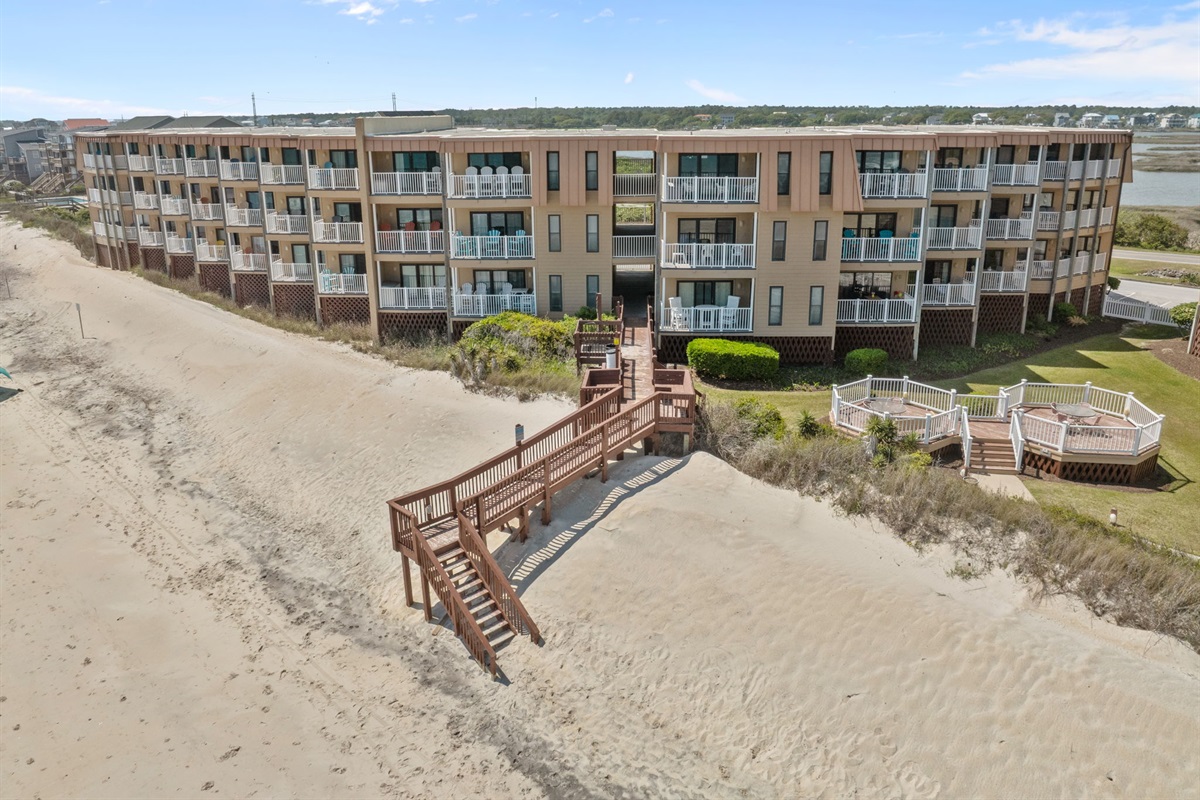 Oceanfront Building 1 with direct private beach access