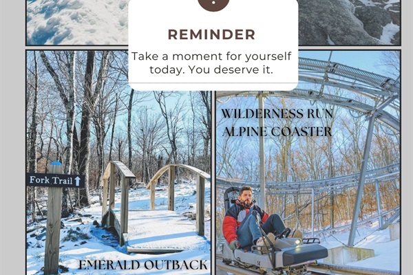 Plenty of hiking trails to explore on Beech Mountain.  Or head into Banner Elk for zipping good time down the Alpine Roller Coaster!