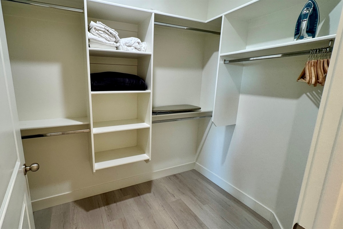 Walk-In Closet in the King Suite