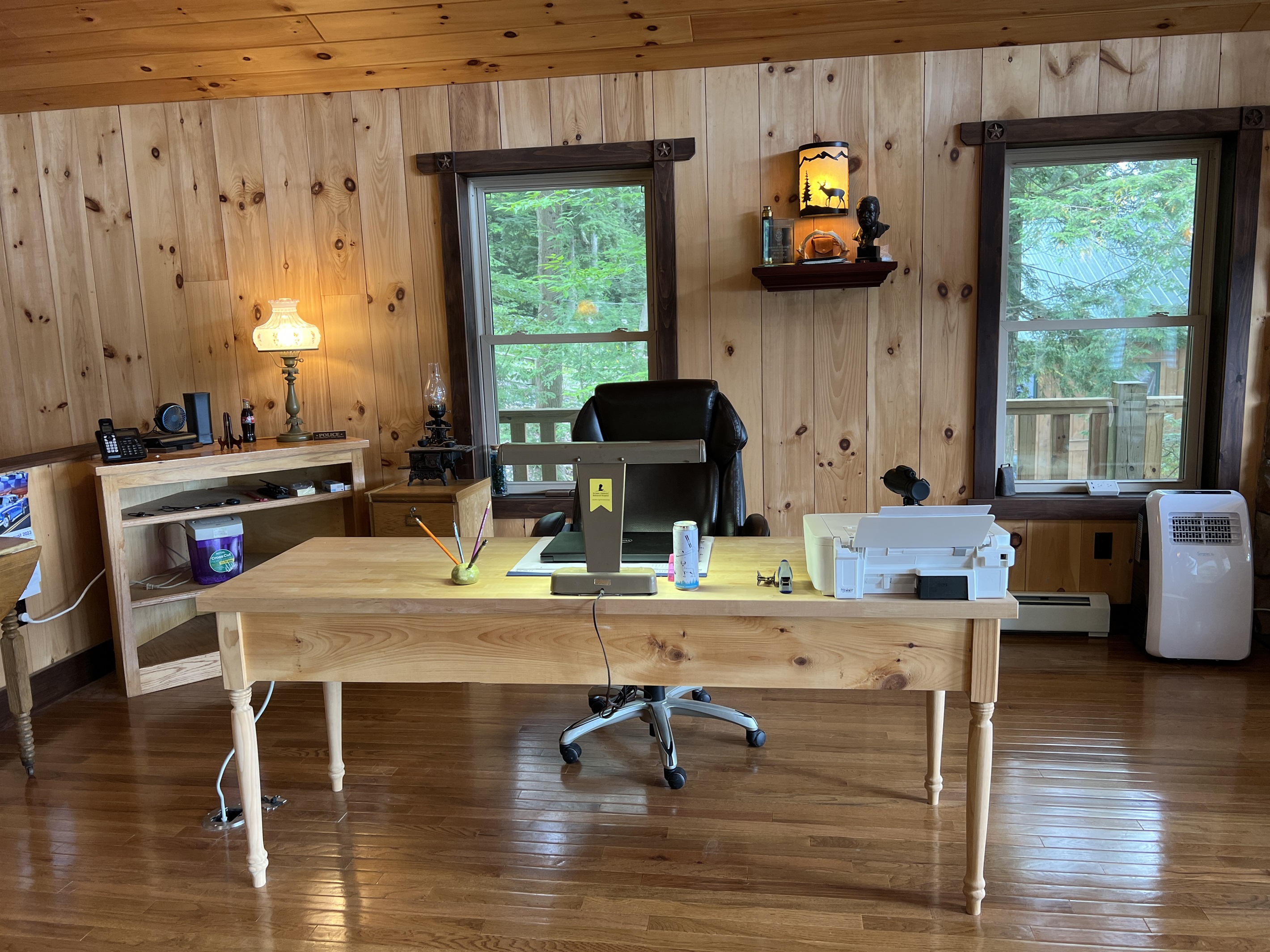 Desk area in great room