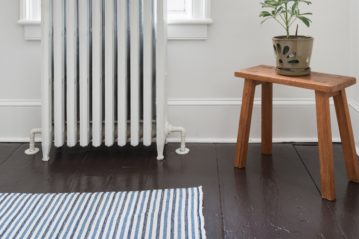 Original radiators keep things warm in winter