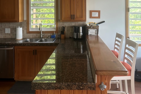 Breakfast bar.