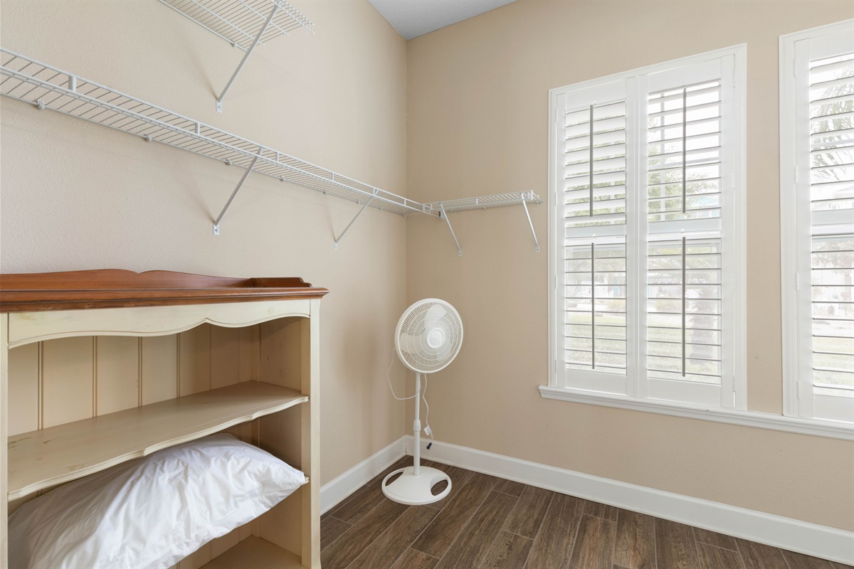 Unpack the suitcases, tuck away the beach gear, and settle into vacation mode—this oversized closet keeps everything organized, leaving more room for breezy mornings, easy packing, and one less thing to think about all week.