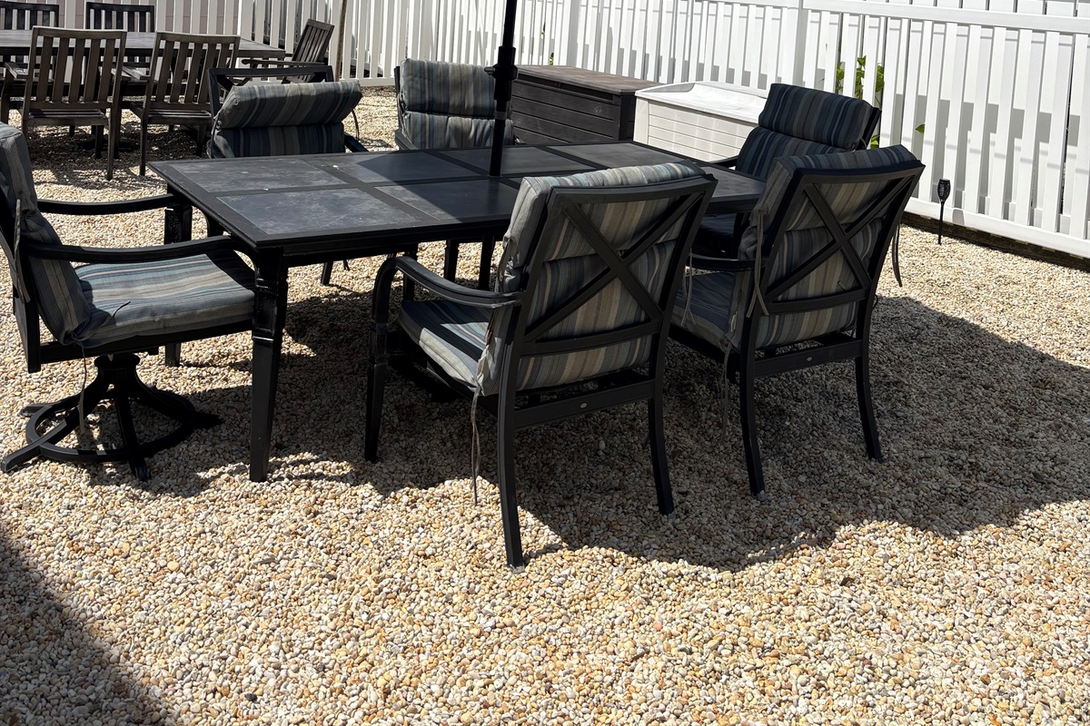 Outdoor dining area