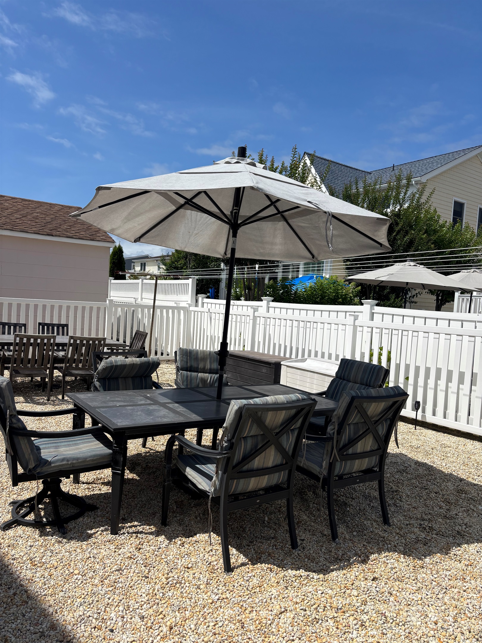 Outdoor dining area