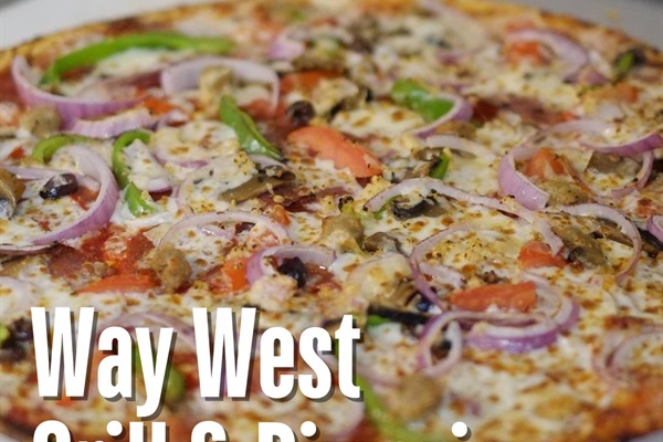 Grab pizzas for a quick dinner from Way West Pizzeria.