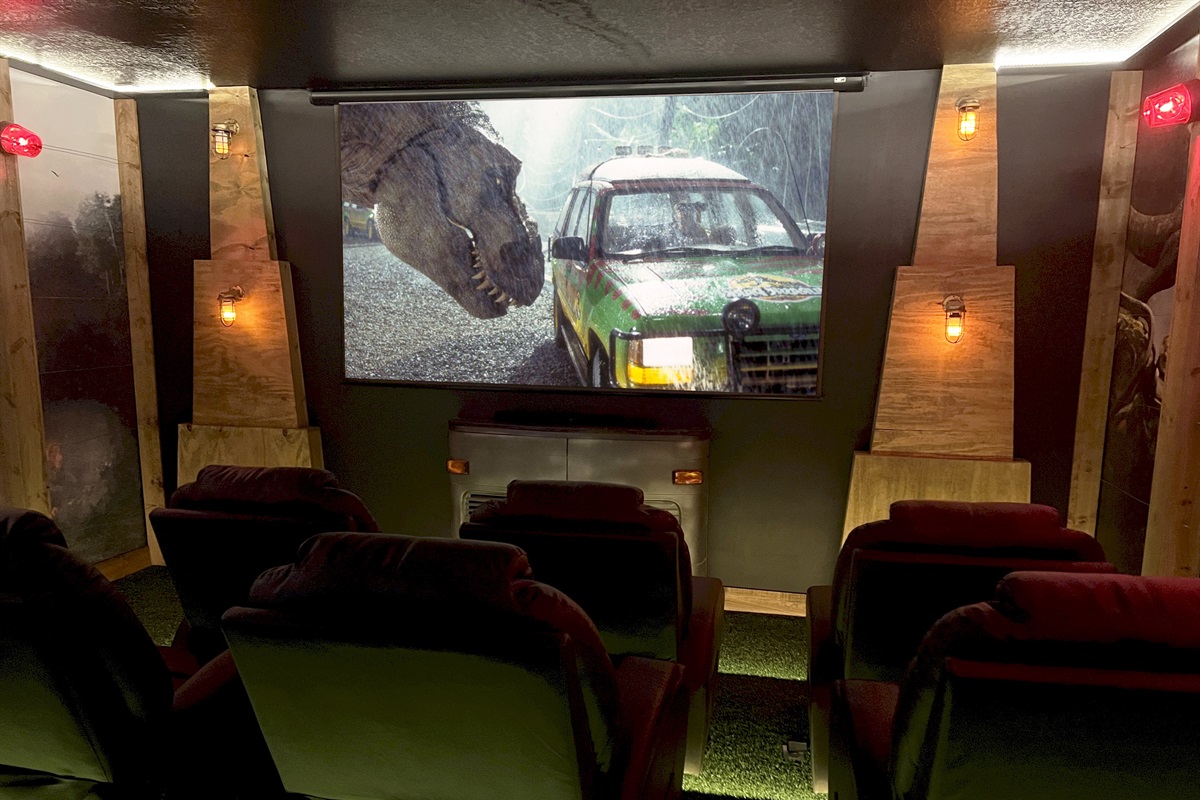 Welcome To Jurassic ONE! -Movie Theater With 132" Screen And Surround Sound