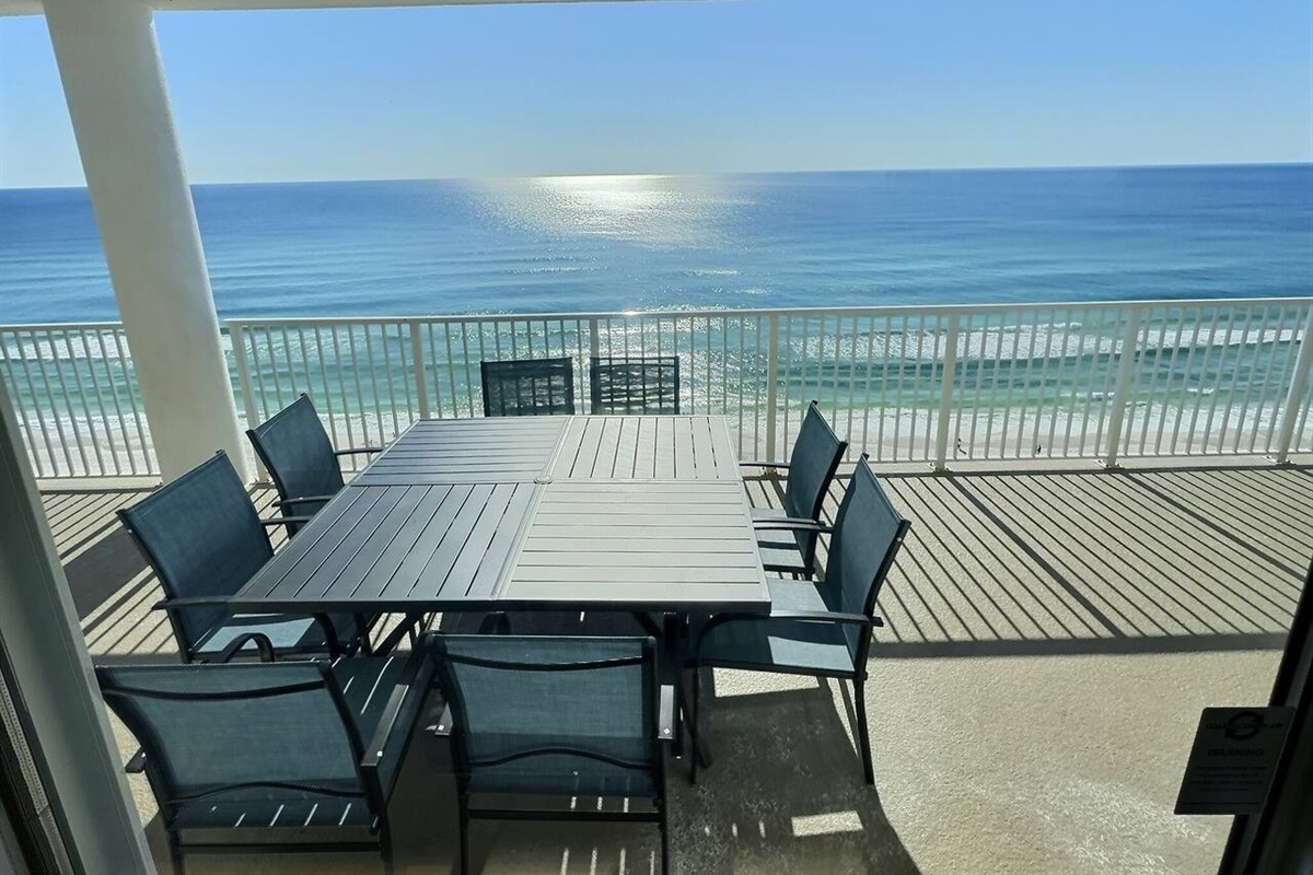 view from the balcony