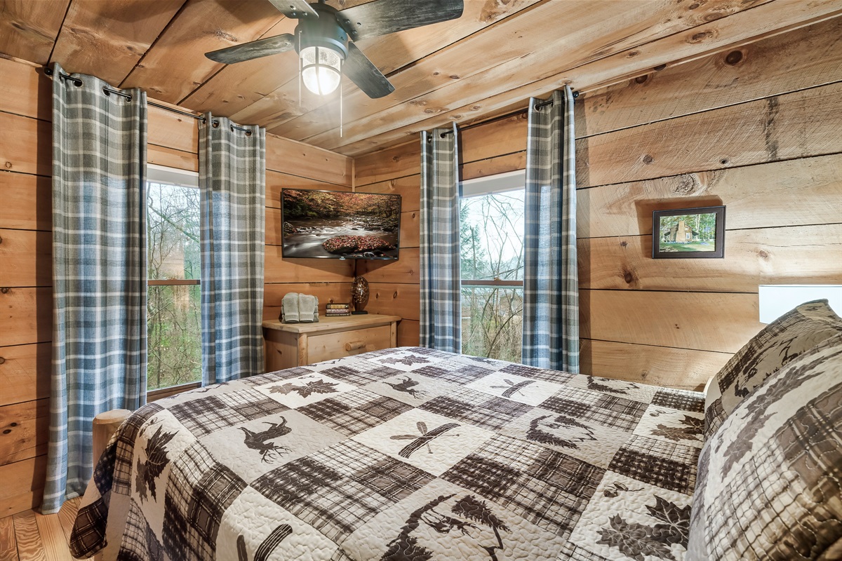 Comfortable beds ready for a good night's sleep