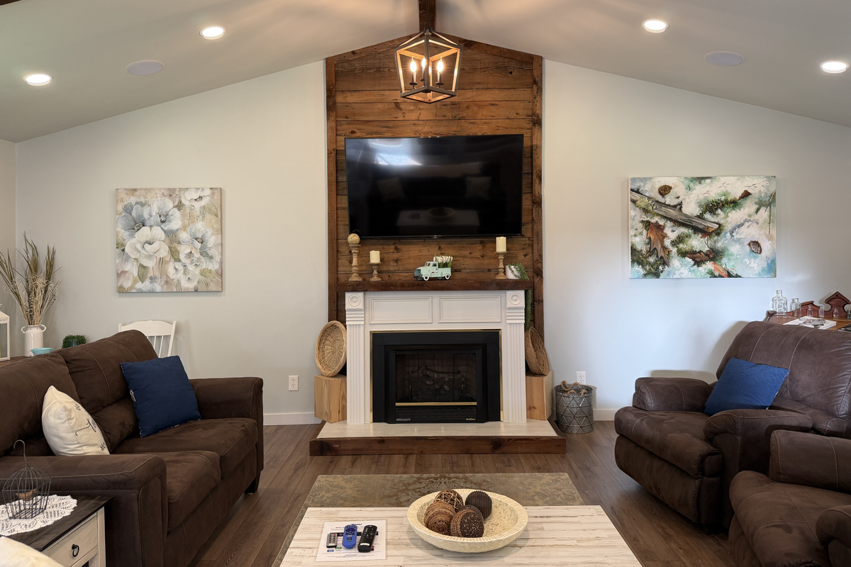 Great Room with 65" ROKU TV