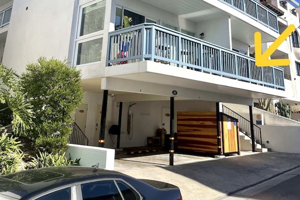 Here is a picture of the exterior of the building.  We have added extreme soundproofing so that each suite feels like its own independent villa.  Yet, you are right down in the pier bowl steps from the sand.  The loft balcony is the bottom right.