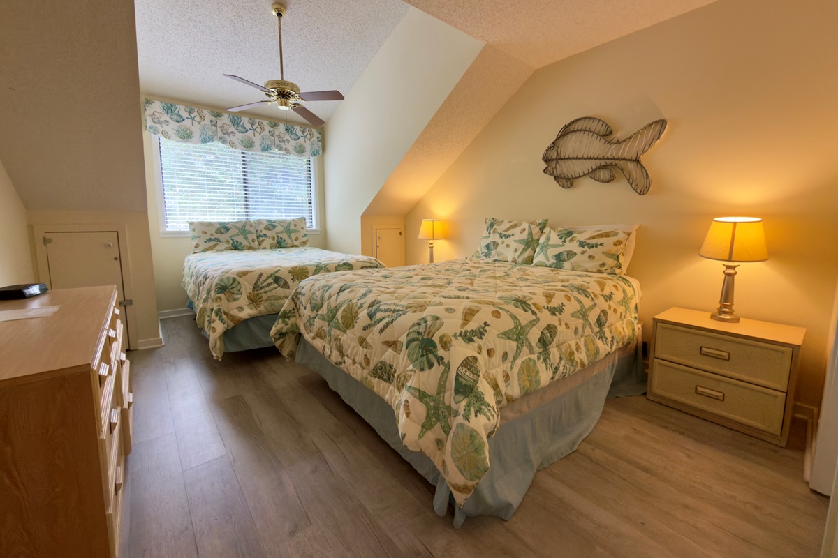 2nd Bedroom with 2 Queen beds