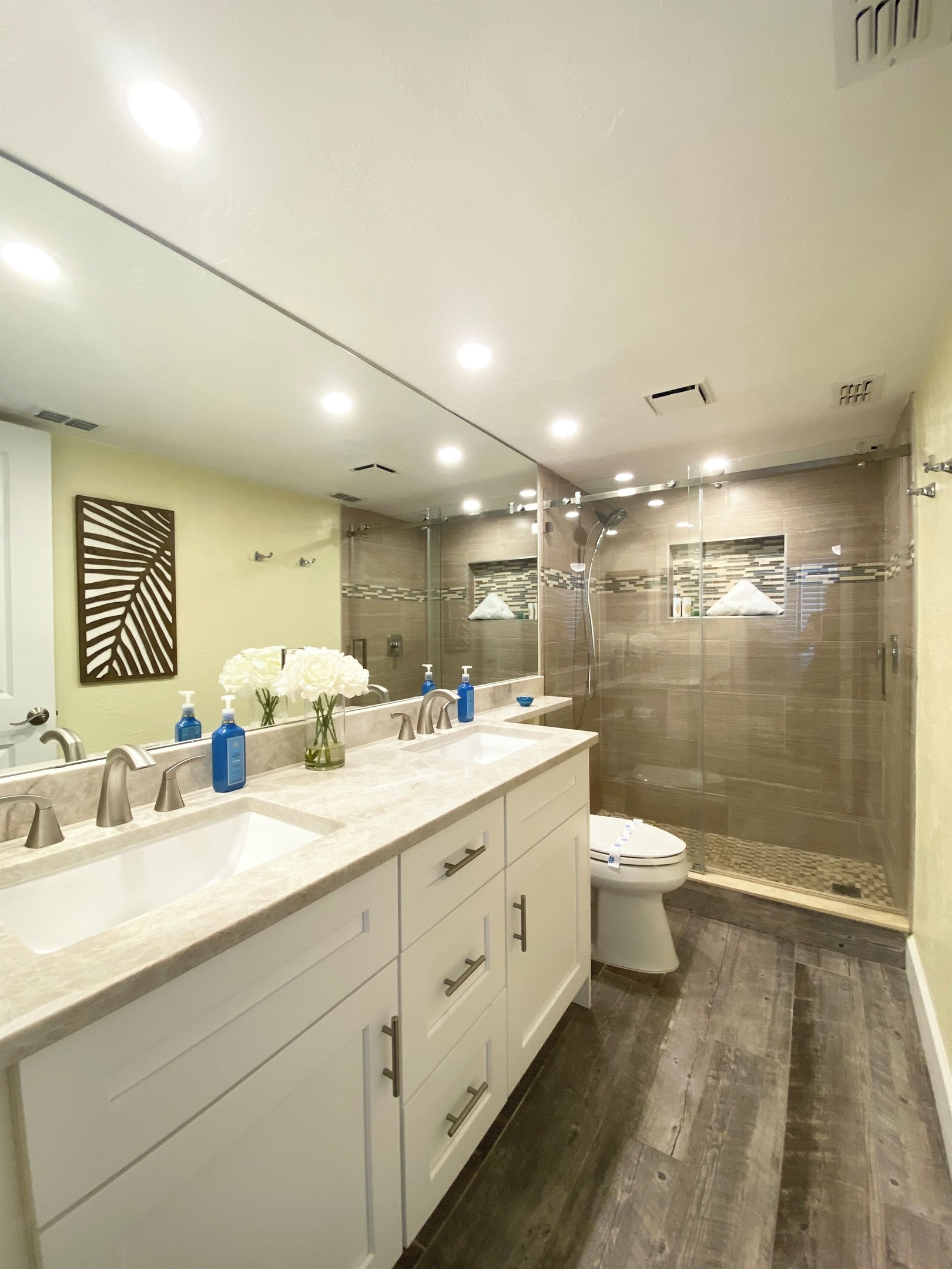 Double Vanity Sinks. Our units are the only ones providing the extra convenience