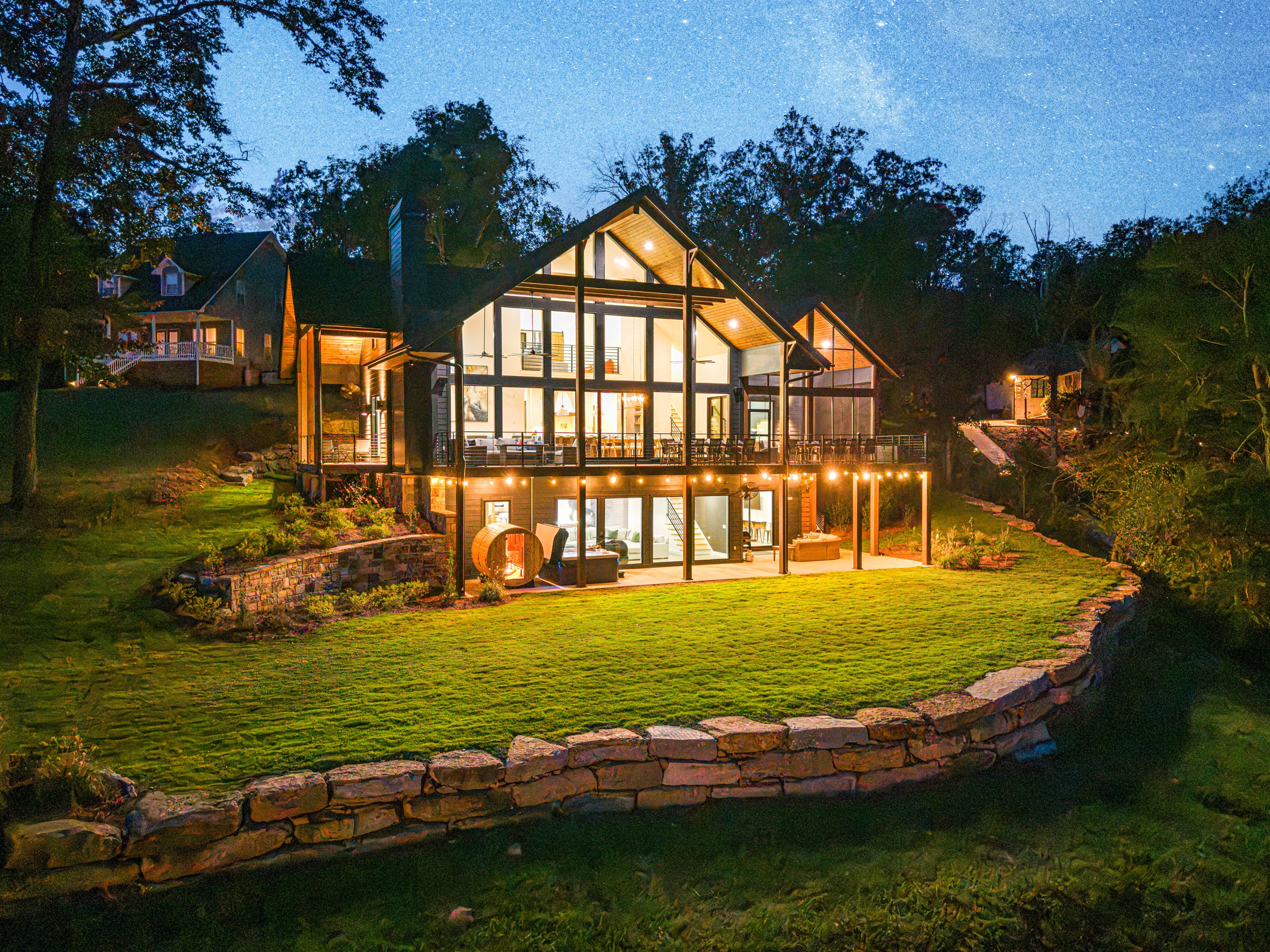 Evenings glow from inside out.