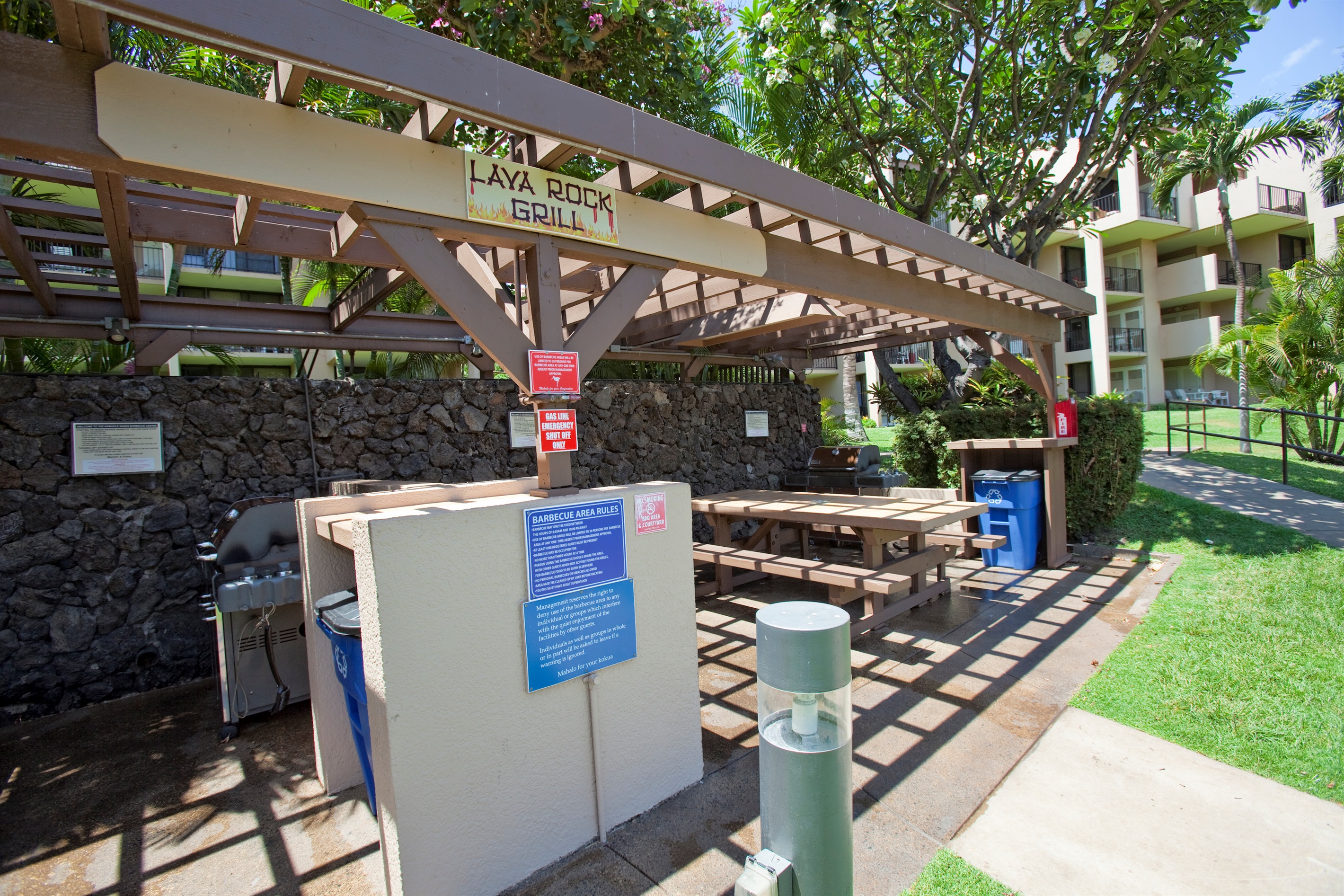 Shared BBQ area--grill up some local seafood or steaks!