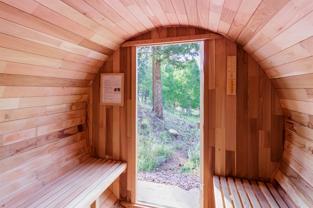 Steam, stillness, and an aspen meadow just outside the window