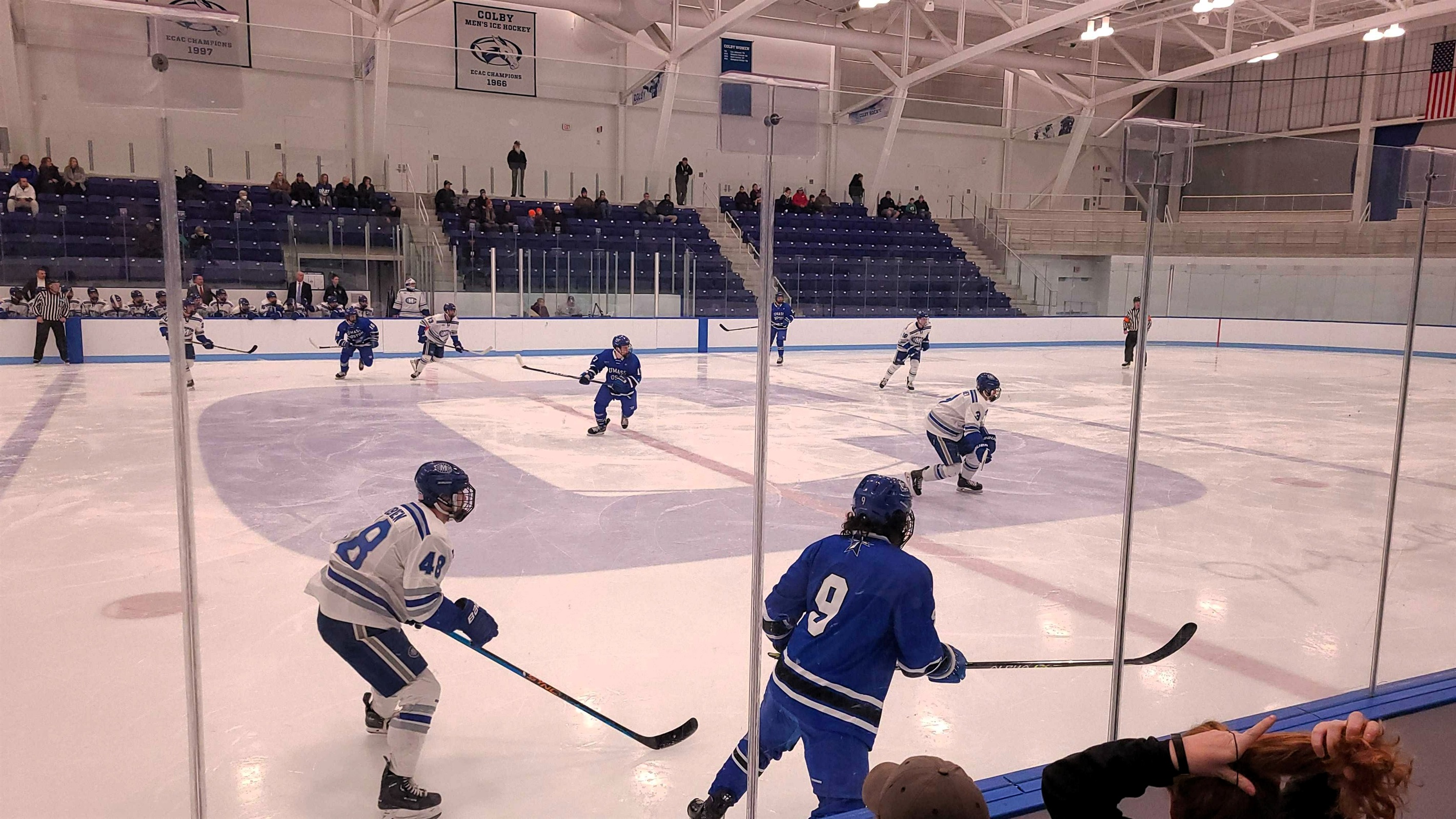 Experience the thrill of watching a Colby Hockey Game!