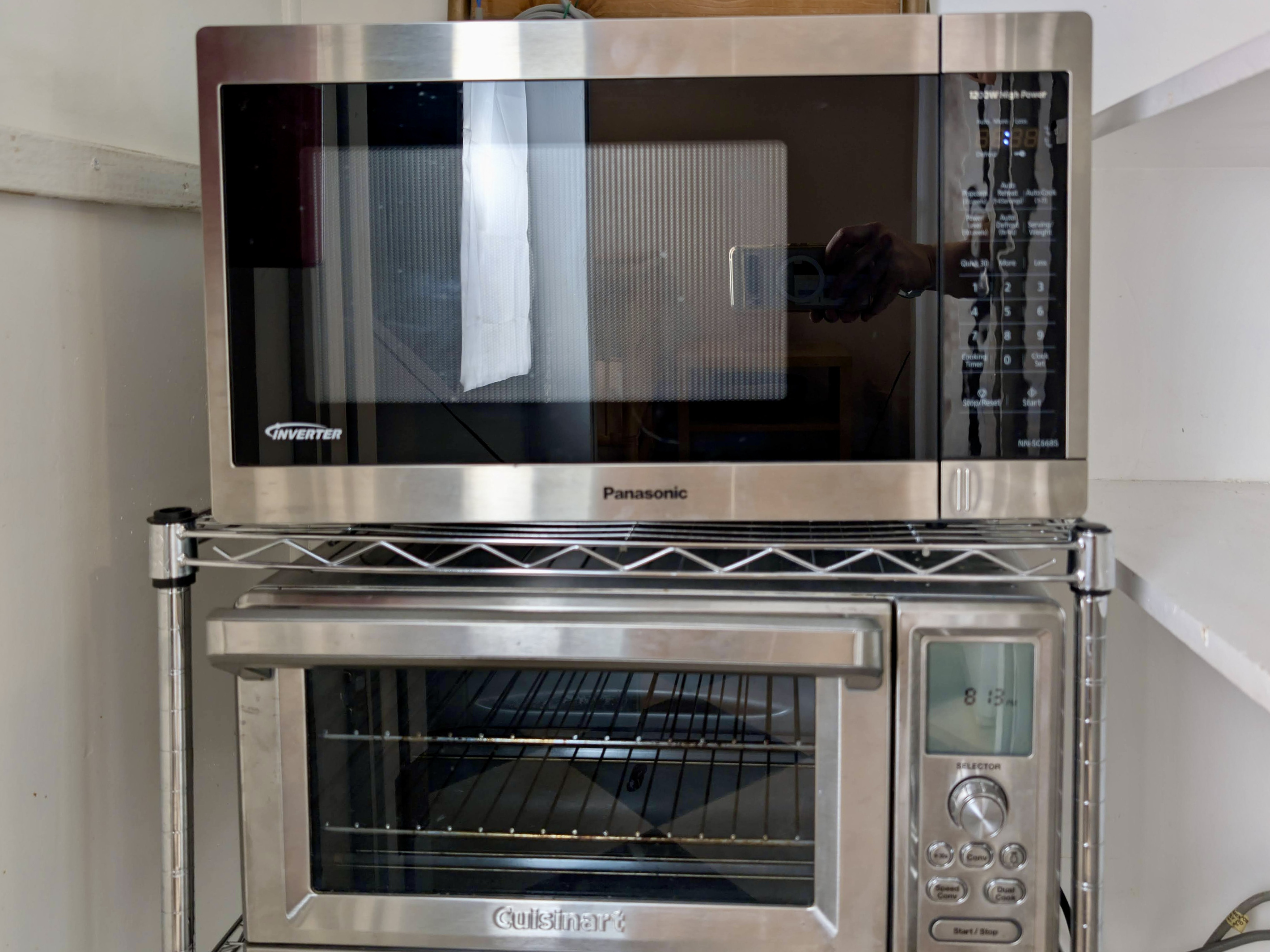 Enjoy the convenience of both a microwave and toaster oven, perfect for quick breakfasts, easy snacks, or reheating leftovers after a day of exploring.