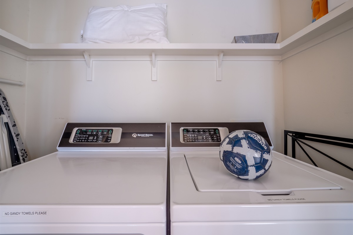 Washer and dryer are available for your convenient