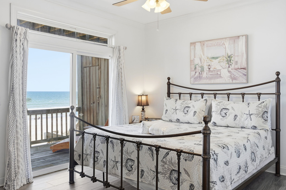 Wake up to sunlight and the sound of waves just beyond your door