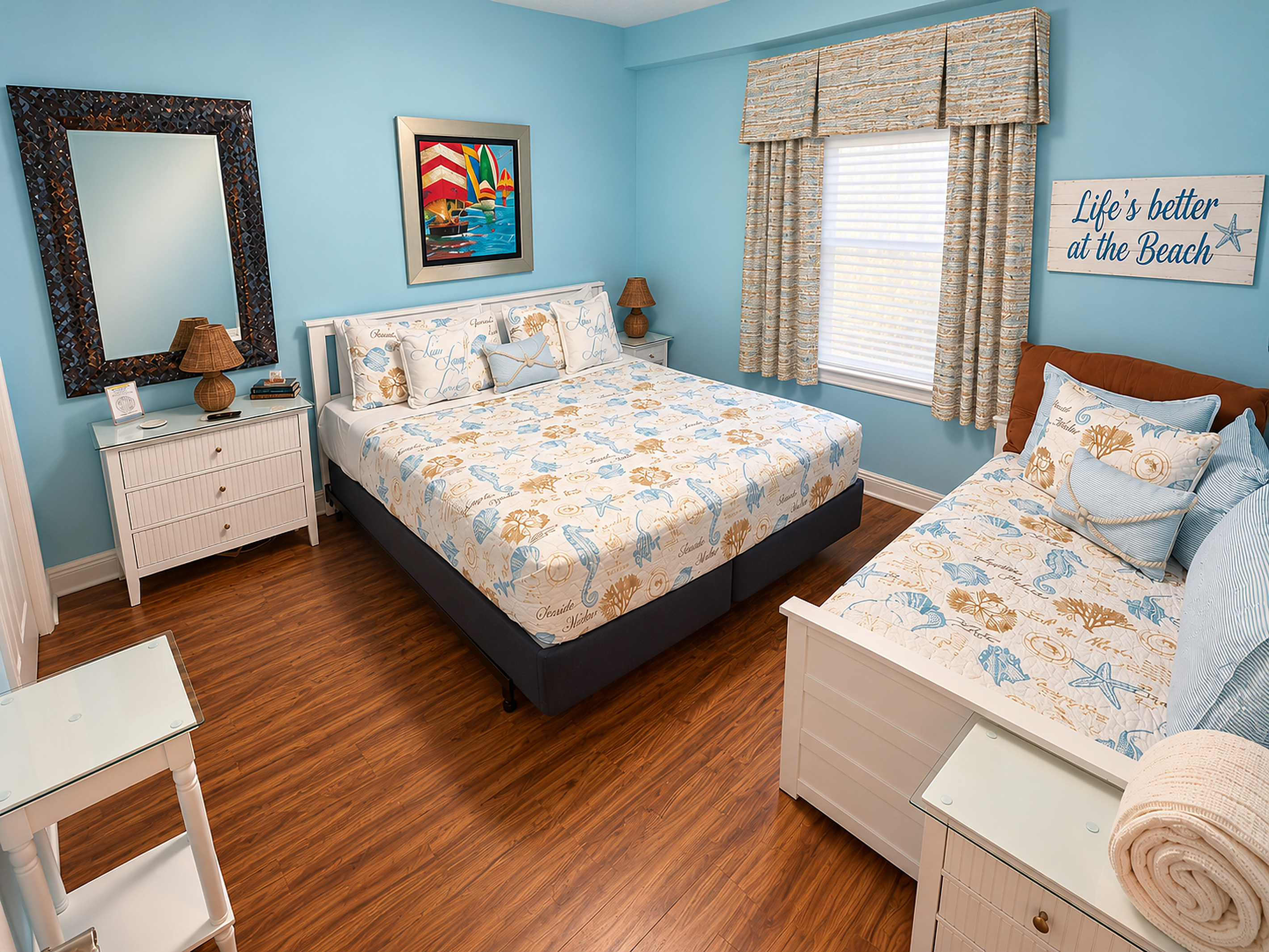 Guest Bedroom (King + Twin)