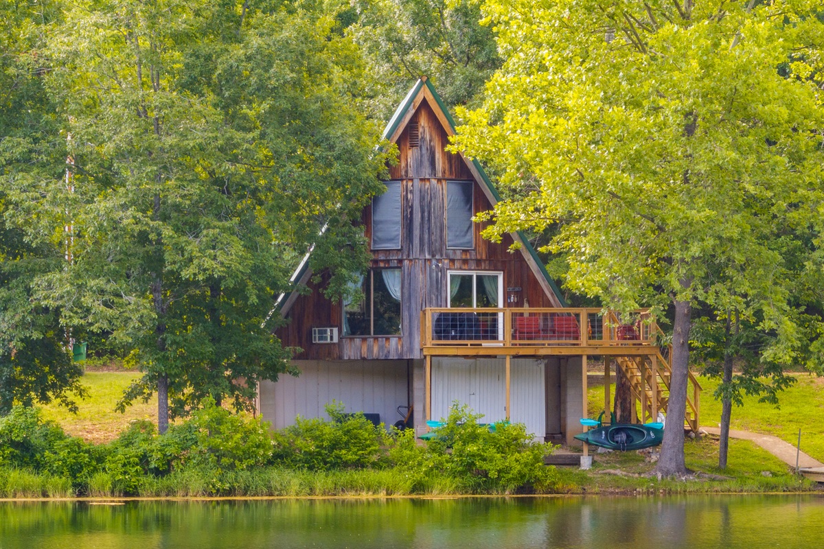 Nestled right on the water's edge
