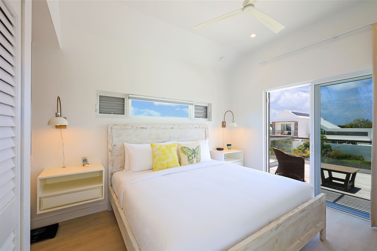 Bedroom with balcony