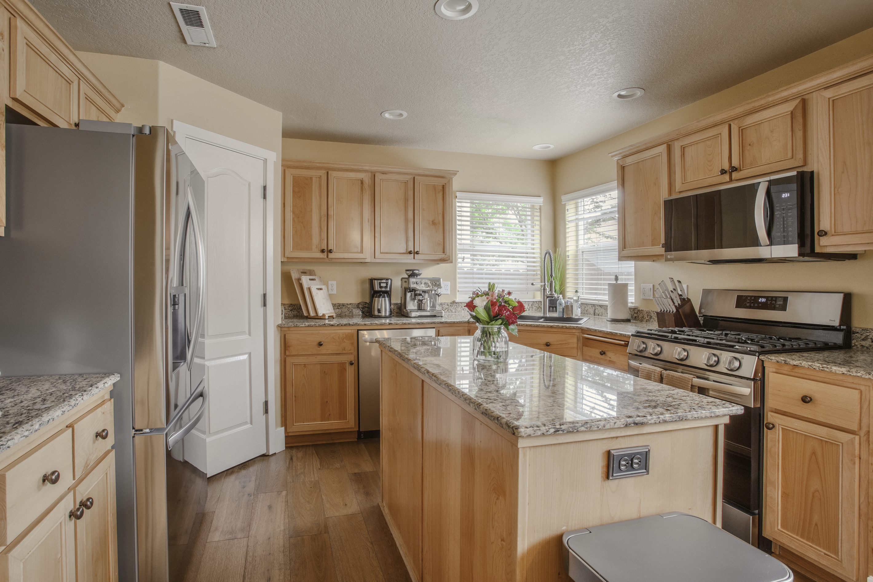 A fully equipped kitchen with everything you need to cook, gather, and enjoy gourmet meals.